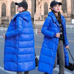 Women's Trench Coats -25 Degrees Winter Jacket Women Long Parkas Coat Casual Solid Thicken Hooded 2023 Female Warm Waterproof Snow Outerwear