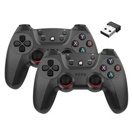 Game Controllers Joysticks Dual Wireless 2.4G Gamepad for PC Linux Android Smart TV USB Game Controller for Windows98/2000/XP/2003/Vista/WIN7 Gaming Handle HKD230831