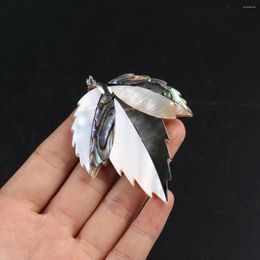Charms 63x47mm Leaf Shape Pendant Natural Freshwater Shell Mother Of Pearl For Jewelry Making DIY Women Necklace Earring