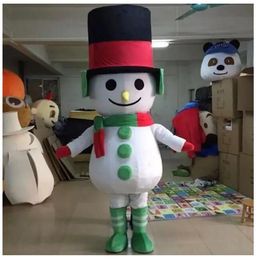 Halloween big snowman Mascot Costume High Quality customize Cartoon snow man Anime theme character Adult Size Christmas Birthday Party Fancy Outfit