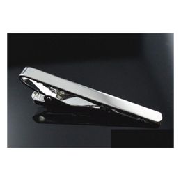 Fermacravatta Clip Nichel di alta qualità-Sicuro al piombo 54X6Mm Per la creazione di gioielli Consegna a goccia Gemelli Fermagli Chiodi Dh4Sn