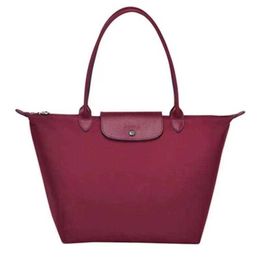 New Fashion Longchamm Bag Women's Nylon One Shoulder Handbag Folding Bag Anniversary Tote Bag Shopping Bag Mommy Women's Large capacity shopping bags