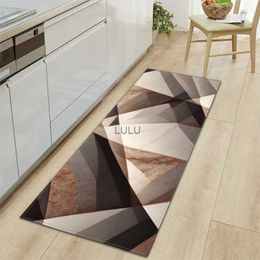 Custom Geometry Kitchen Mat Bedroom Non-Slip Foot Rug Entrance Doormat Home Hallway Living Room Floor Bathroom Door Decor Carpet HKD230901