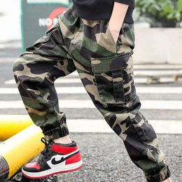 Trousers 2023 Spring Autumn Children Military Pants Boys Kids Clothing Camouflage Cotton Full Length 230831