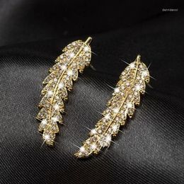 Dangle Earrings 14K Gold Jewelry White Diamond Earring For Women Fine Bizuteria Silver 925 Wedding Gemstone Drop Orecchini
