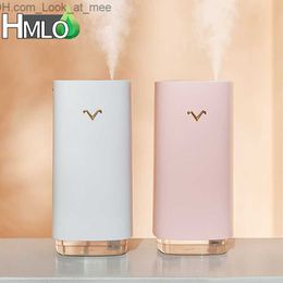 Humidifiers 320ML Air Humidifier Ultrasonic Fog Steam Mist Maker Essential Oil Usb Aroma Diffuser for Household Bedroom Car Pink White Q230901