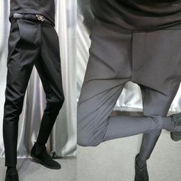 Men's Pants 2023 Suit Spring Man Fashion Casual Slim Business Men Wedding Party Work Trousers Classic A97