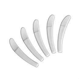 100pcs lot Mini Cosmetic Spoons Scoop Disposable White Spatulas 50mm plastic tool Cream Small286N