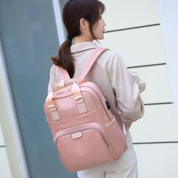 Backpack Women Men Waterproof Commuting USB Charging Luxury Oxford Students School Books Laptop Bag Girls Cute Travel Backpacks