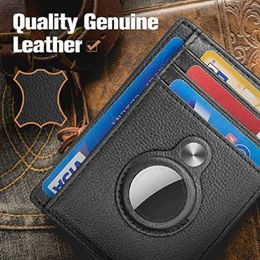 Storage Bags RFID Anti-theft Card Bag PU Leather For Women Men Wallet Protective Case Shockproof Anti Scratch Shell Cover AirTags209B