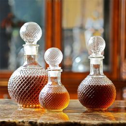 Bar Tools Home Bar Round Ball Shape Crystal Whiskey Wine Beer Drinking Glass Bottle Decanter Whiskey Liquor Carafe Water Jug Barware Tools 230831