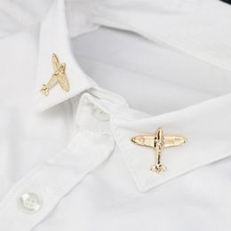 Brooches Two Aircraft Alloy Aeroplane Pins Children's Lovely Brooch Clothes Cowboy Bag Holiday Gifts Shoes Bags Badges Customised