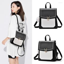 School Bags Small Bag Ladies 2023 Fashion Korean Version All-match Casual Niche Design Anti-theft Backpack Female