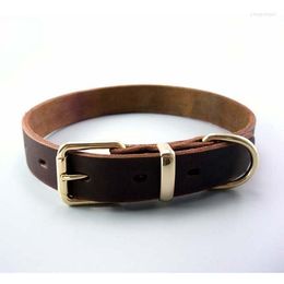 Dog Collars Collar Pet Leather Set Puppy Teddy Adjustable Necklace Leads