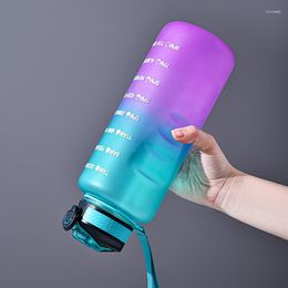 Water Bottles Cross-border Sports Cup Pot Large Capacity Sippy Gradient Space Casual Portable Amazon Explosive