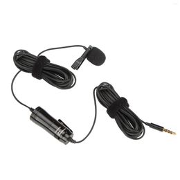 Microphones Phone Camcorder Speech Clip On Omnidirectional Lavalier Microphone For DSLR Camera 3.5mm Jack Video Recording Hands Free