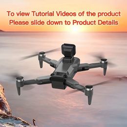 S109 HD ESC Drone: Foldable, Dual Camera, GPS, Wifi, LED Screen, 3D Flip, Carrying Bag - Ready to Fly!-Black Standard