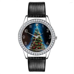 Wristwatches Classic Quartz Ladies Watch 3-Hands Round Shape Christmas Gift Wrist Holiday For Girlfriend