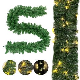 Other Event Party Supplies 2.7m8.9ft Artificial Christmas Garland Green Holiday Decoration Premium PVC Home Garden Rattan Greenery Wedding Party Decor 230831