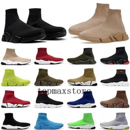 Socken Schuhe 1.0 2.0 Plattform Herren Läufer Schnürung schwarz weiß Neon Sockenschuh Damen Sneaker Klassischer Geschwindigkeitstrainer Balencaigas Lässige Turnschuhe