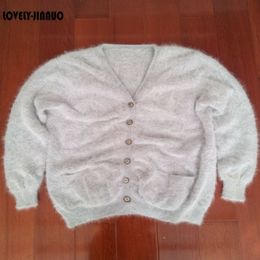 Men's Sweaters Man Genuine Pullovers100 Pure Mink Cashmere Sweater Winter Coat Jacket Big Size wholesale JN272 230831