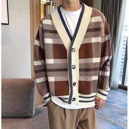 Men's Sweaters Casual Cardigan Korean Version Of The Laziness Sweater Male Wild Coat Loose Thick Wool Outer Needle 230831