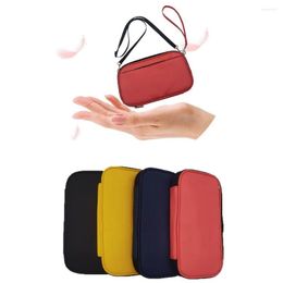 Card Holders 2 Straps Family Passport Holder 2023 Polyester Slots Document Bag Solid Color Cardholder Wallet Women Men