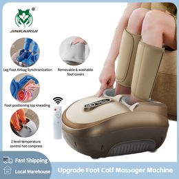 Foot Massager Electric Massage Machine Kneading Roller 8D Airbag Infrared Heating Shiatsu Multifunctional Calf Health Care 230831