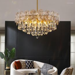 Chandeliers Modern Crystal Chandelier Luxury Living Room Lamp Gold Dining Bedroom Handmade Glass Decorative Lighting