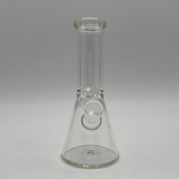8Inch Clear Beaker 5mm thickness Glass Bong Oil Rig Bubbler Thick Downstem Perc Smoking Water Pipes