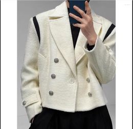 Men's Jackets QZ07218 Fashion Coats & 2023 Runway Luxury European Design Party Style Clothing