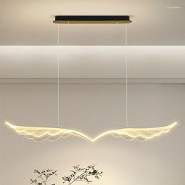 Pendant Lamps Angel's Wing Nordic Ins Lights Fixture LED American Modern Hanging Lamp European Romantic Gold Droplight