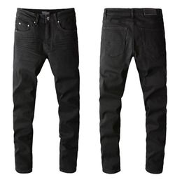 Perfect Black Style Designer Mens Jeans famous Brand Washed Design Casual Slim Slim-leg Jean Stretch Skinny Pants Straight Biker S3258