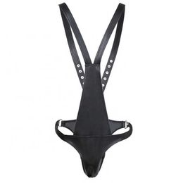 NXY BDSM Bondage Night Club Sex Man Black Pu Leather Strap Harness Belt Lingerie Exotic Costumes