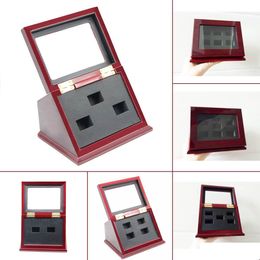 Jewellery Boxes Championship Ring Display Case Box Wooden Collection 2/3/4/5/6/7 Holes New T200808 Drop Delivery Packing Dhlq2