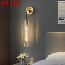 Wall Lamps DLMH Contemporary Copper Sconce Lamp LED Indoor Brass Beside Light Classic Creative Decor For Home Living Bed Room