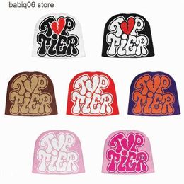 Beanie/Skull Caps Aesthetic Knitting Hat Men Women Quality Wool Cap Warm Kpop Fashion Hundred Take Wool Cap New Design Harajuku Beanie street punk T230731