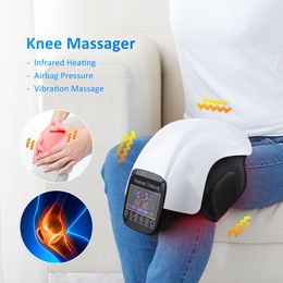 Leg Massagers Electric Heating Knee Pad Air Pressotherapy Massager Joint Infrared Therapy Arthritis Pain Relief Temperature Massage 230831