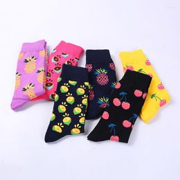 Women Socks RUNNING CHICK 2023 Autumn And Winter Sweet Fruit Trend Street Women's Manufacturers Wholesale