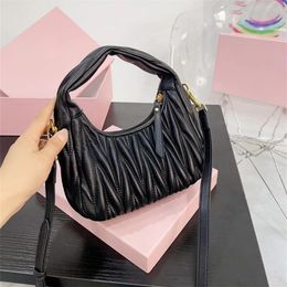 2023 Woman Pleated Shoulder Bags desgner bag handbag crossbody bag luxury purse hobo lady totes Leather 5A