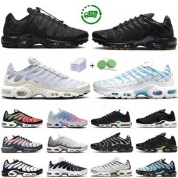 Tn Plus Mens Running Shoes Tns Sneaker Triple Black Gum Gold White Oreo Toggle Lacing Metallic Silver Unity Ice Fire Pure Platinum Men Women Trainers Sports Sneakers