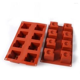 Baking Moulds 3D Z Square Round Hole Mousse Cake Mold Silicone Muffin Brownie Decorating Tools
