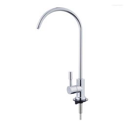 Bathroom Sink Faucets 1/4 Inch Stainless Steel Faucet Water Filter Tap For Kitchen Rotation Fast Connection Drinking