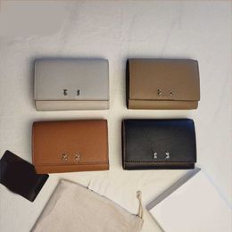 Le Classic Wallets Small Puzzle Card holder Ultra Thin Geometric Diamond Fashion Handheld Bag Contrast Colour Long Zipper Zero Wallet 230815
