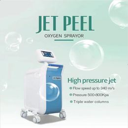 Original quality oxygen jet water peeling treatment facial rejuvenation Dermabrasion Freckle Removal high-pressure deep cleaning facial white beauty machine