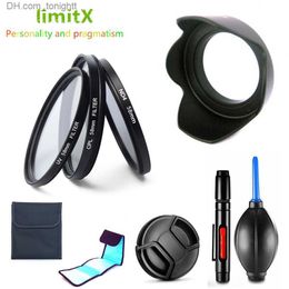 Filters Filter Kit UV CPL ND4 + Lens Hood Cap Cleaning Pen For Nikon Coolpix P900 P950 P1000 Camera Q230905