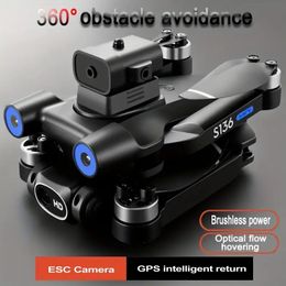 2023 New GPS Drone: HD Dual Camera Aerial Photography, Obstacle Avoidance, Brushless Helicopter, Foldable RC Quadcopter