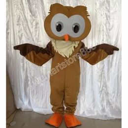 New Brown Owl Mascot Costumes Halloween Christmas Event Role-playing Costumes Role Play Dress Fur Set Costume