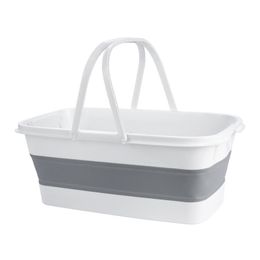 Buckets Folding Mop Bucket Silicone Portable Fishing Storage Basin Cleaning Camping Car Wash Collapsible Household Items 230901