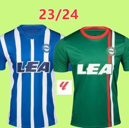 23/24 Deportivo Alaves soccer jerseys 2023 2024 LEJEUNE DUARTE ABQAR RIOJA SYLLA DE LA FUENTE ALKAIN GURIDI men kids kit football shirt home away blue green 8566